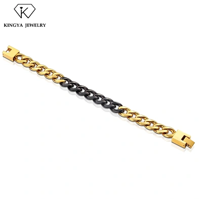 Manufacturer China Men Gold Plated Designer Chain Jewelry Bracelet