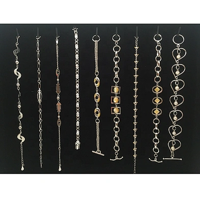 925 silver chain design female fake pearl bracelet wholesale