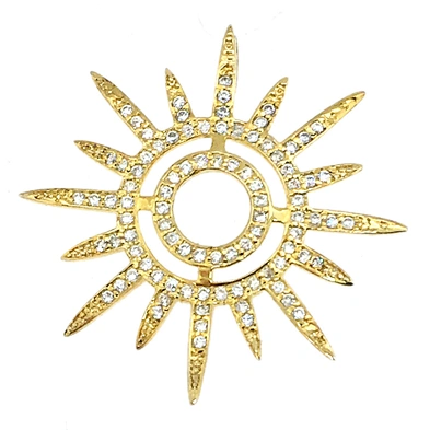 Wholesale Italian Custom Sun 14K Gold Jewelry Necklace Pendant Charm