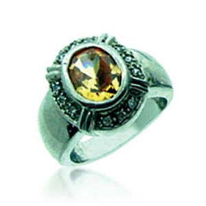 Simple Big Stone Latest Gold Fingers Silver Ring Design Men