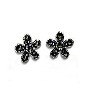 Wholesale jewelry silver thailand druzy quartz stud earring