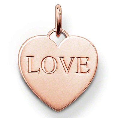 Rose gold love heart silver meaningful pendant necklace