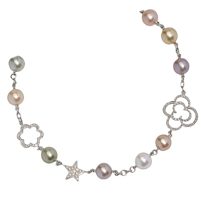 Chinese stylish silver jewelry freshwater pearl pendant necklace set