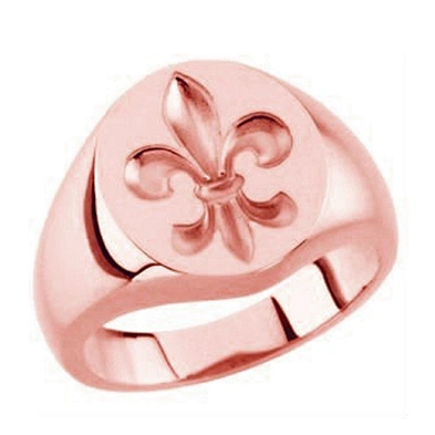 Fancy gold plated stainless steel cheap custom signet ring