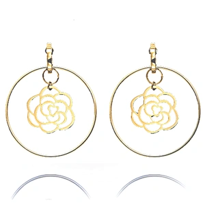 Fancy top jewelry saudi arabia gold earring design for women