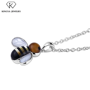 Oem jewelry manufacturer, sea shell necklace luxury bee jewelry 2018