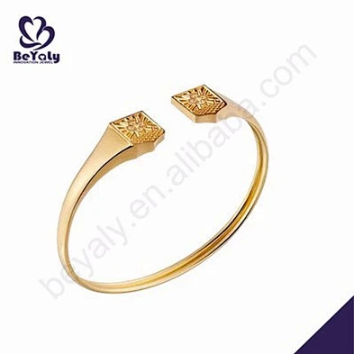 Delicate engraved silver plated 24k gold bangles dubai jewelry