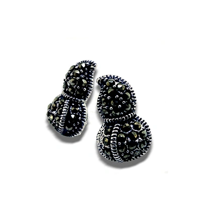 Wholesale jewelry silver thailand druzy quartz stud earring