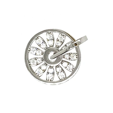 Delicate Zircon Wheel Shape Disc Online Wholesale Mom Necklace Personalized