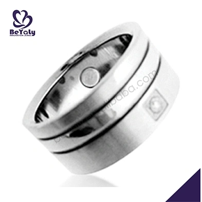 New model shiny smart woman stainless steel bear ring