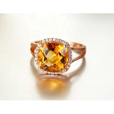 Yellow topaz gold wedding rings with diamond for men