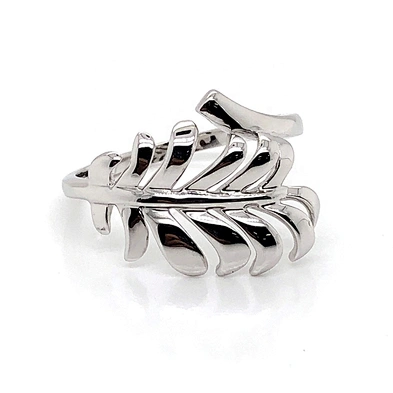 Simple leaf design wholesale sterling silver 925 fashion ring