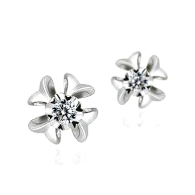 Fashion snowflake earring screw plug made in korea