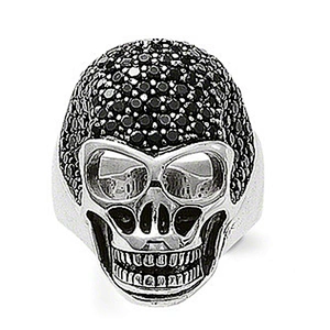 Promotional skull design unique silver rings
