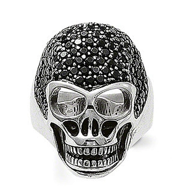 Promotional skull design unique silver rings