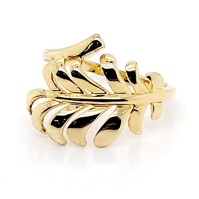 Gold plated shiny wholesale silver ring without stone