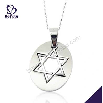 Quality Fashion oval shape carved metaza pendants