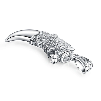 Unique design silver gifts totem design tooth shaped jewelry