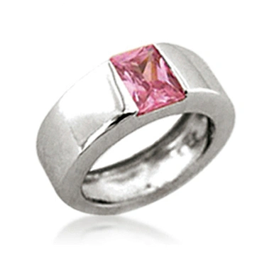 AAA cubic red stone silver jewelry tanzanite white gold ring