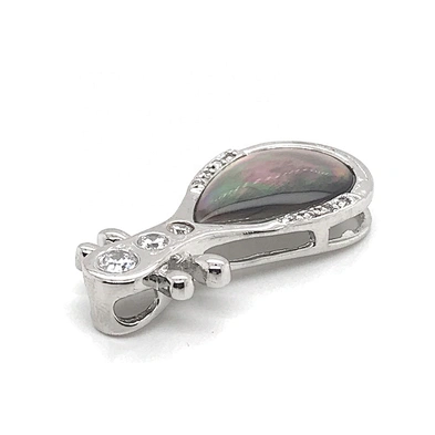 Popular New Pure Silver Chinese Musical Instrument Pipa Shape Elegant Women Shell Pendants
