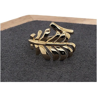 Gold plated shiny wholesale silver ring without stone