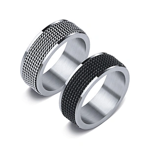 Nifty style male popular tat stainless steel rings