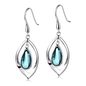 Stick on tear drop earring rhinestone for adult