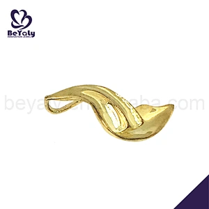 Shiny polish cheap simple gold plated spoon charm