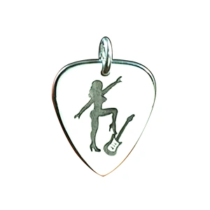 Wholesale Custom Titanium Pendant Charm Engrave Music Jewelry Blank