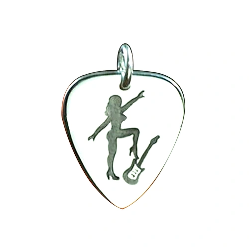 Wholesale Custom Titanium Pendant Charm Engrave Music Jewelry Blank