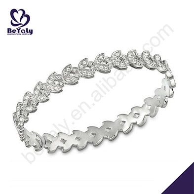 Custom butterfly design 925 silver diamond tennis bracelet