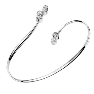 Graceful skull shape design 925 sterling silver upper arm bracelet