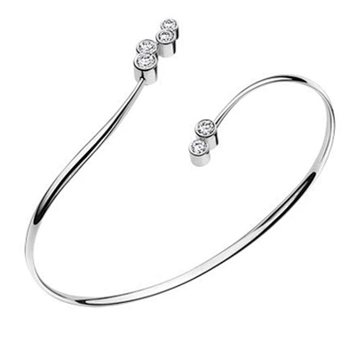 Graceful skull shape design 925 sterling silver upper arm bracelet