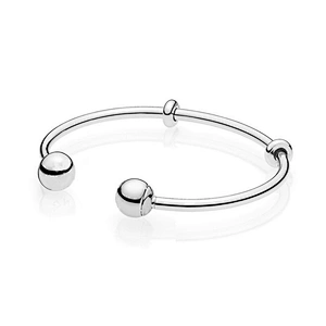 Fashion silver chain artificial diamond ball bracelet