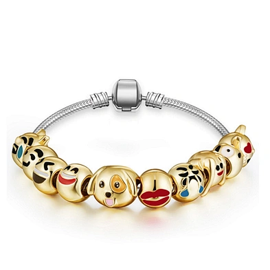 Wholesale Engrave Friendship Titanium Gold Plated Bracelet Bangle Men
