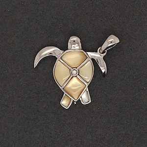 Fashion Design Silver Wholesale Sea Turtle Pendant With Pearl Oyster