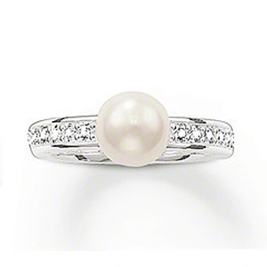 High end pearl decor hot sale 925 sterling silver ring wholesale