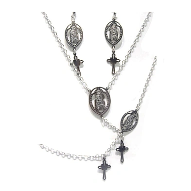 Christian cross design wholesale titanium jewelry set 2019
