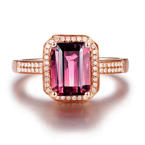 Latest Design 18K Gold Wedding 925 Silver Ring Jewelry Women