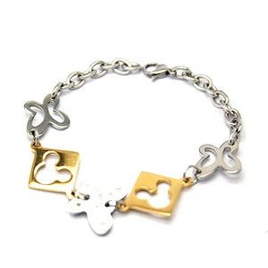 Beauty butterfly design titanium women accessories bracelets