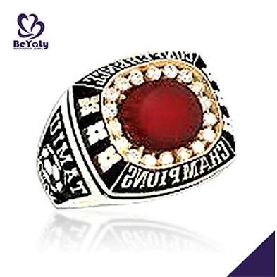 Memory souvenir custom cz softball championship rings