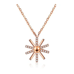 Italian 14K Gold Custom Sun Jewelry Wholesale Necklace Pendant Charm