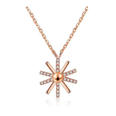 Italian 14K Gold Custom Sun Jewelry Wholesale Necklace Pendant Charm