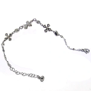 Custom Cross 18K Gold Plated Religion Jewelry Chain Link Bracelet