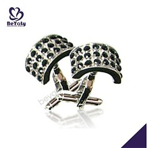Black CZ Wholesale High Quality Alphabet Cufflink
