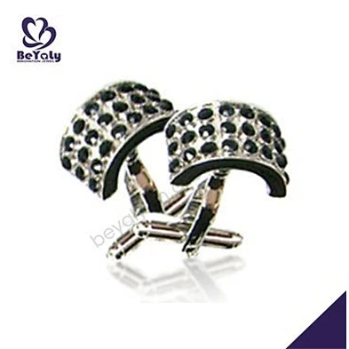 Black CZ Wholesale High Quality Alphabet Cufflink