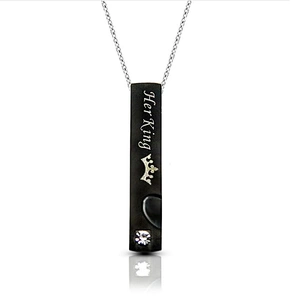 Custom endwise rose gold blank bar pendant necklace wholesale