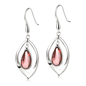 Fashion custom design silver crystal stone eye earrings drop for women