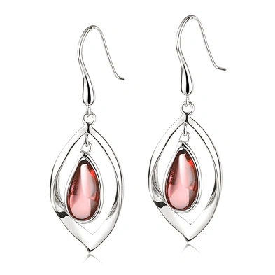 Fashion custom design silver crystal stone eye earrings drop for women