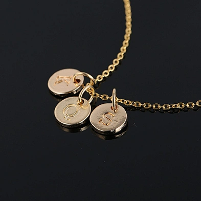 Real 925 silver rose gold jewelry personalized name necklace